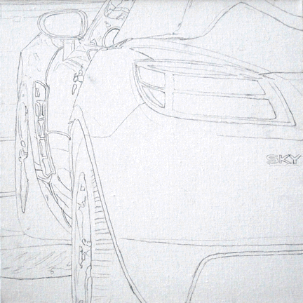 He won't ride in cars anymore by Bruce Mitchell - work in progress