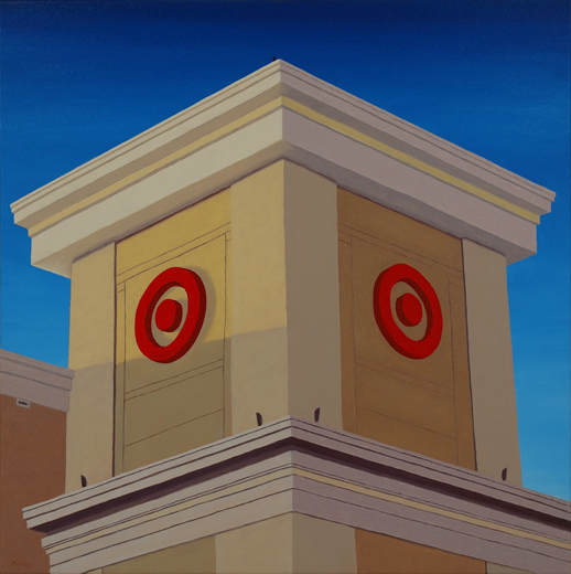 Target with Bird by Bruce Mitchell 