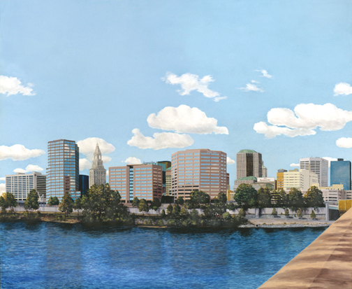 Hartford from the Bulkely Bridge